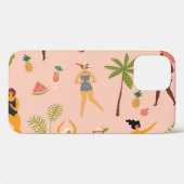 Badpak Dames: Tropische Dans Case-Mate iPhone Case (Achterkant (horizontaal))
