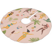 Badpak Dames: Tropische Dans Kerstboom Rok (Gekanteld)