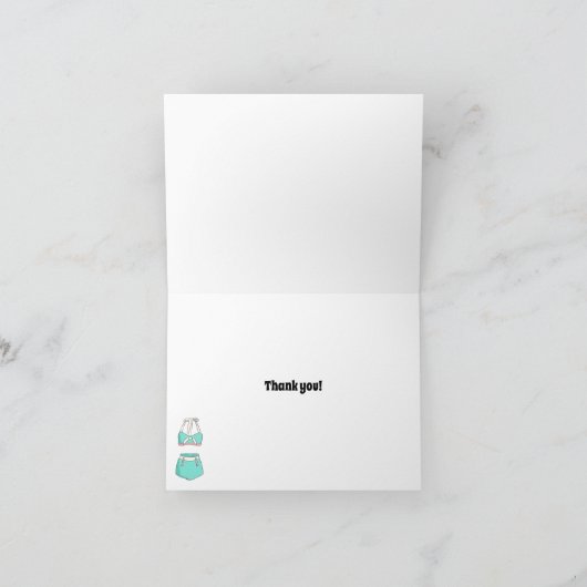 badpakken badpakken bedankkaart (Binnen)