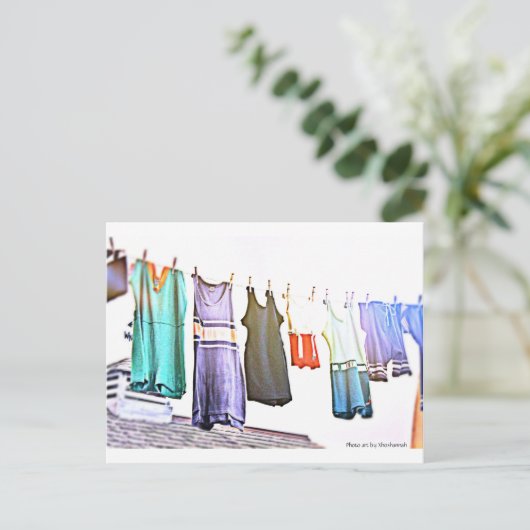 badpakken briefkaart (Staand voorkant)