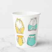 badpakken Zwempakken Zwembad Party Papieren Bekers (Achterkant)