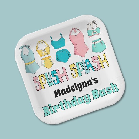  badpakken Zwempakken Zwembad Party Papieren Bordje