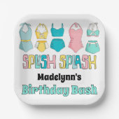  badpakken Zwempakken Zwembad Party Papieren Bordje (Voorkant)