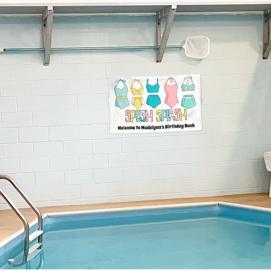 badpakken Zwempakken Zwembad Party Spandoek