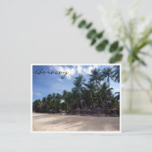 badpalm briefkaart (Staand voorkant)