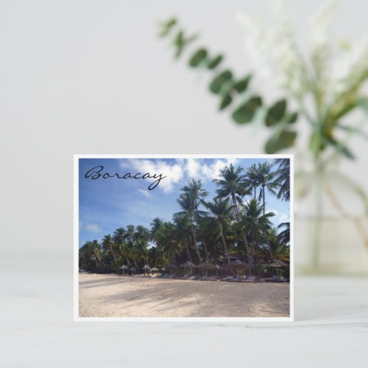 badpalm briefkaart (Staand voorkant)