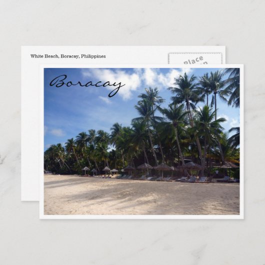 badpalm briefkaart (Voorkant / Achterkant)