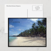 badpalm briefkaart (Voorkant / Achterkant)