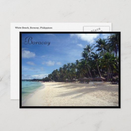 badpalm briefkaart (Voorkant / Achterkant)