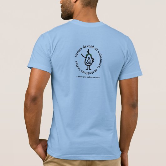 Badpoëzie Motto T-Shirt (Achterkant)