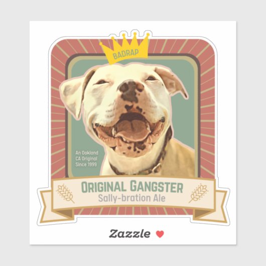 BADRAP's Queen Machine Vinyl Sticker (Vel)