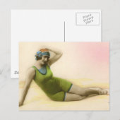 Badschoonheid uit het verleden briefkaart (Voorkant / Achterkant)