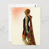 Badschoonheid uit het verleden briefkaart (Voorkant / Achterkant)