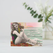 Badschoonheid uit het verleden briefkaart (Staand voorkant)