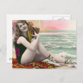 Badschoonheid uit het verleden briefkaart (Voorkant / Achterkant)