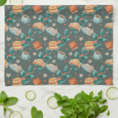 Badstof met speelse vossen Handdoek (Gevouwen)