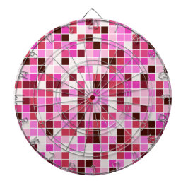 Badtegels, Roze Mozaïek Tegels, Geometrisch Patroo Dartbord