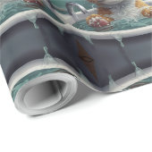 Badtijd Buddies dieren in een bad Cadeaupapier (Rol Hoek)