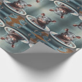 Badtijd Buddies dieren in een bad Cadeaupapier (Hoek)