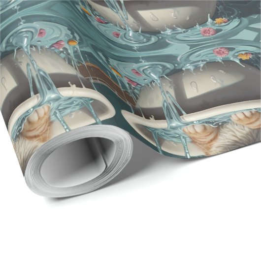 Badtijd Buddies dieren in een bad Cadeaupapier (Rol Hoek)