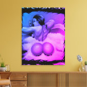 "Badtijd" Canvas Afdruk (Insitu (Woonkamer))