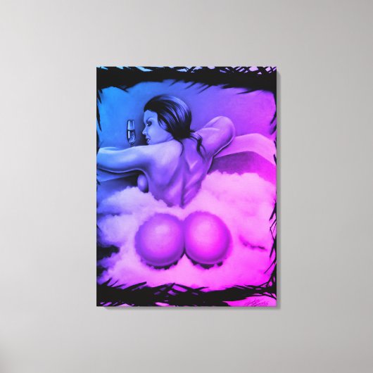 "Badtijd" Canvas Afdruk (Voorkant)