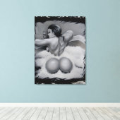 "Badtijd" Canvas Afdruk (Insitu (Houten vloer))