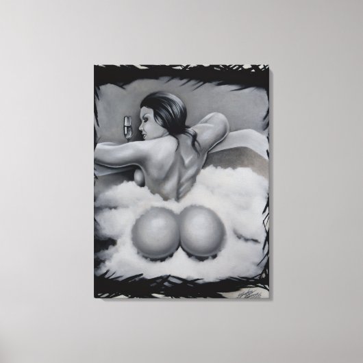 "Badtijd" Canvas Afdruk (Voorkant)