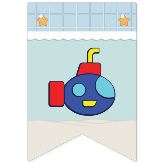 Badtijd Fancy Bunting Banner (Tweede vlag)