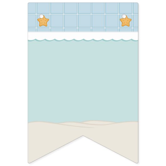 Badtijd Fancy Bunting Banner (Derde vlag)