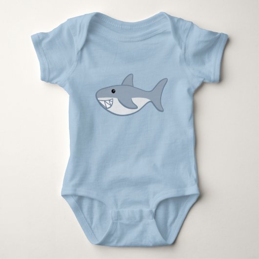 Badtijd Fancy Shark Baby Bodysuit (Voorkant)