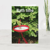 BADTIJD OF FEESTTIJD? BIRTHDAY KAART (Voorkant)