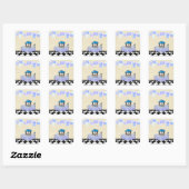 badtijd plezier vierkante sticker (Vel)
