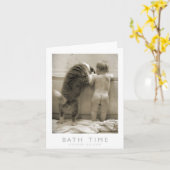 badtijd-Wenskaart Kaart (Gele Bloem)