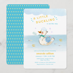 Badvertijd voor Eendje Baby Borrel Kaart