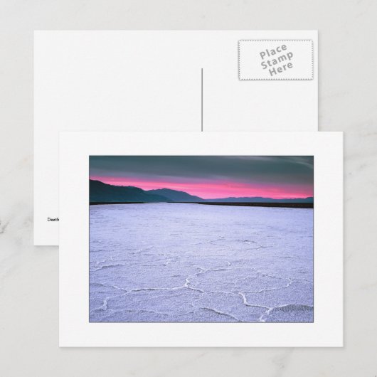 "Badwater - 282 voet" Briefkaart (Voorkant / Achterkant)