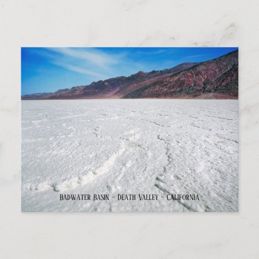 Badwater Basin, Death Valley, Californië Briefkaart (Voorkant)