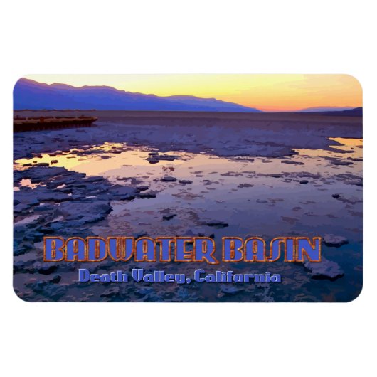 Badwater Basin ~ Death Valley, Californië Magneet (Horizontaal)
