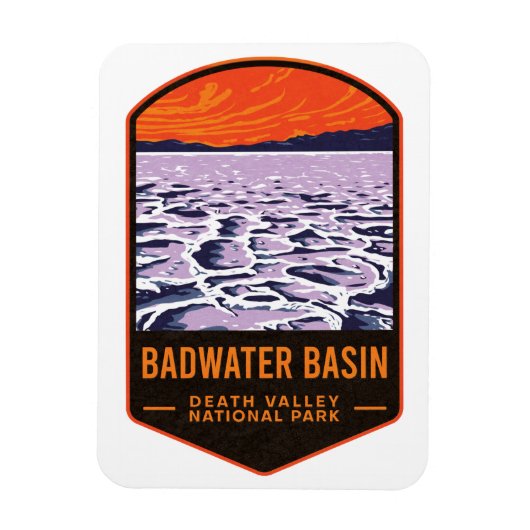 Badwater Basin Death Valley National Park Magneet (Verticaal)