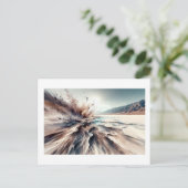 Badwater Basin in Death Valley, Briefkaart (Staand voorkant)