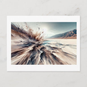 Badwater Basin in Death Valley,  Briefkaart