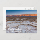 Badwater Salt Flat sunrise in Death Valley Briefkaart (Voorkant / Achterkant)