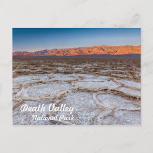 Badwater Salt Flat sunrise in Death Valley Briefkaart