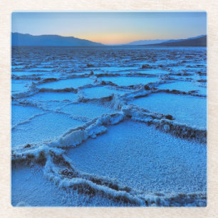 Badwater-schemering, Death Valley, Californië Glazen Onderzetter