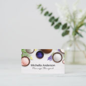 Badzout en kruiden visitekaartje (Staand voorkant)