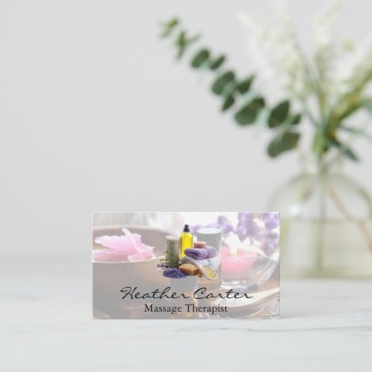 Badzout Kruidenoliën | gezondheidsgeneeskunde Visitekaartje (Staand voorkant)