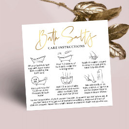 Badzouten Veiligheidshandleiding Wit & Goud Vierka Vierkante Visitekaartje