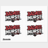 badzuster rechthoekige sticker (Vel)