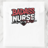 badzuster rechthoekige sticker (Tas)