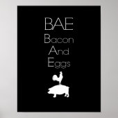 BAE 0 Bacon en Eieren KeukenPoster Poster (Voorkant)